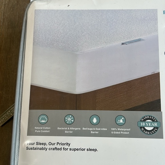 ProtectMySleep® Cotton Terry Mattress Encasement Twin Zippered Mattress Cover - Picture 8 of 12